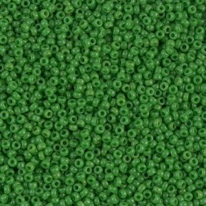 15-411 Op Green Miyuki Seed Bead