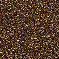 15-462 Met Gold Miyuki Seed Bead