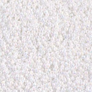 15-471 White Pearl AB Miyuki Seed Bead