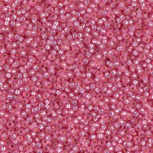 15-556 Dyed Rose S/L Alabaster Miyuki Seed Bead