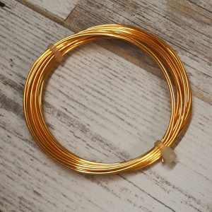 1p - Gilt Non Tarnish Copper Craft Wire 1.00mm/18 gauge