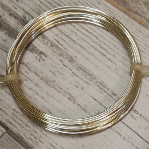 1f - Silver Non Tarnish Copper Craft Wire 1.00mm/18 gauge