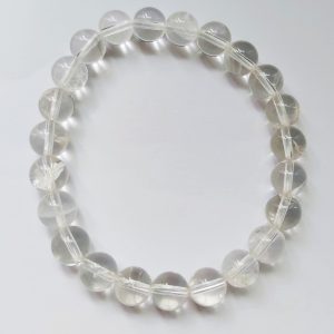 B1. Clear Quartz Elastic Bracelet