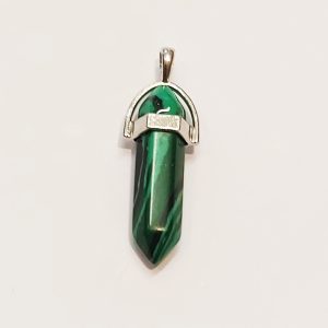 G1. Malachite Point Pendant 40mm