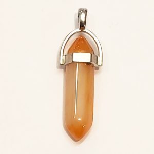 H2. Carnelian Point Pendant 40mm