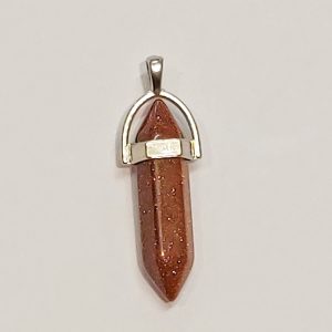 G3. Goldstone Point Pendant 40mm