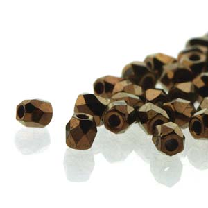 Fire Polished 2mm Bronze (X100)