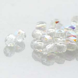 Fire Polished 2mm Crystal AB (X100)