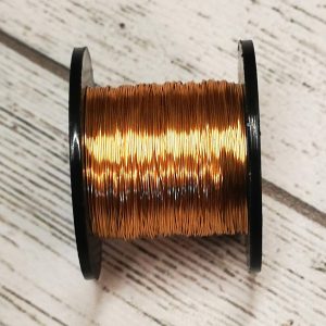 1l - Gilt Non Tarnish Copper Craft Wire 0.315mm/28 Gauge