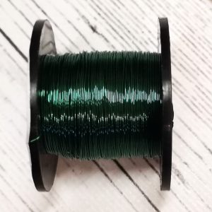 Vivid Green Non Tarnish Copper Craft Wire 0.315mm/28 Gauge x70 metres