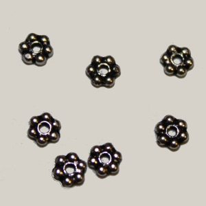 Daisy Spacer 3mm Silver Plated (20 per pack)