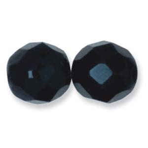 Fire Polished 3mm Jet (100 pcs)