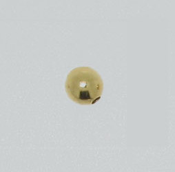 4mm Round Metal Beads Gold Plated (100 per pack)
