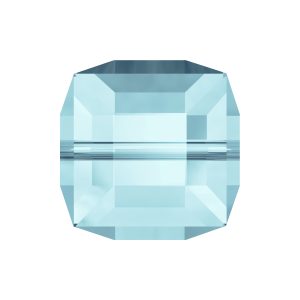 4mm Square Aquamarine Bead 5601 (10 pieces)
