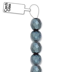 Fire Polished 4mm Hematite (38 pcs)