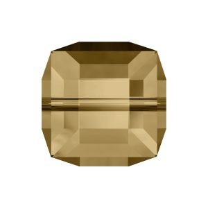 4mm Square Light Colorado Topaz Bead 5601 (x10 pieces)