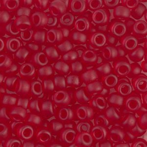 6-141F Matte Transparent Ruby Miyuki Seed Bead