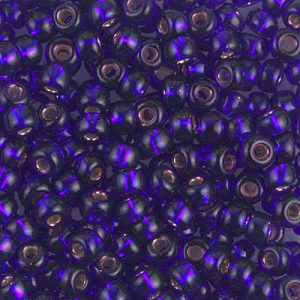 6-1427 Dyed S/L Dk Violet Miyuki Seed Bead