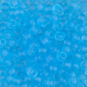 6-148F Matte Tr Aqua Miyuki Seed Bead