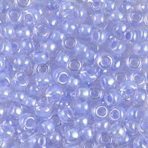 6-222 Orchid Lined Crystal Myuki Seed Bead