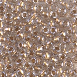 6-234 Spkl Met Gold Lined Crystal Miyuki Seed Bead