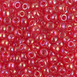 6-254D Tr Dk Red AB Miyuki Seed Bead