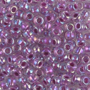 6-264 Raspberry Lined Crystal AB Miyuki Seed Bead