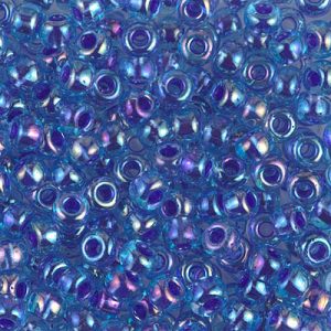 6-353 Cobalt Lined Sapphire AB Miyuki Seed Bead