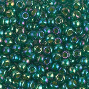 6-354 Chartreuse Lined Green AB Miyuki Seed Bead
