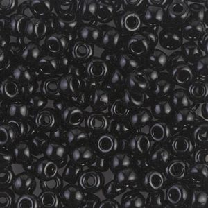 6-401 Black Miyuki Seed Bead