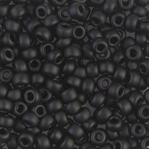 6-401F Matte Black Miyuki Seed Bead