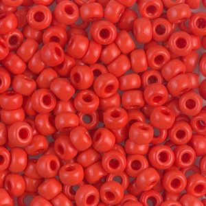 6-407 Opaque Vermillion Red Miyuki Seed Bead