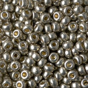 6-4221 Galvinised Lt Pewter Miyuki Seed Bead