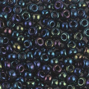 6-452 Metallic Dark Blue Iris Miyuki Seed Bead