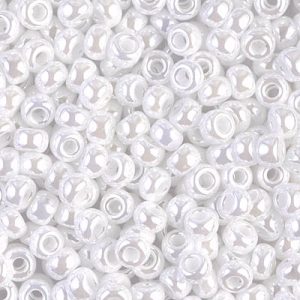6-528 White Pearl Ceylon Miyuki Seed Bead