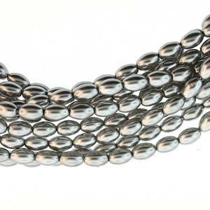 Rice Pearls 6x4mm Silver (80 pcs)