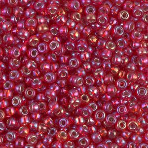 8-1010 S/L Flame Red AB Miyuki Seed Bead