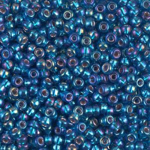 8-1025 S/L Capri Blue AB Miyuki Seed Bead