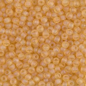 8-132FR Matte Transparent Light Topaz AB Miyuki Seed Bead
