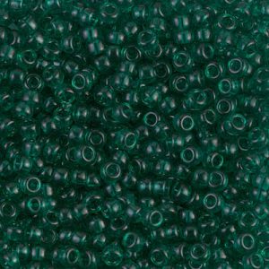8-147 Tr Emerald Miyuki Seed Bead
