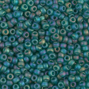8-147FR Matte Tr Emerald AB Miyuki Seed Bead