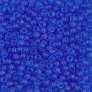 8-150F Matte Tr Sapphire Miyuki Seed Bead