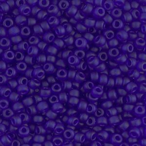 8-151F: Matte Tr Cobalt Miyuki Seed Bead