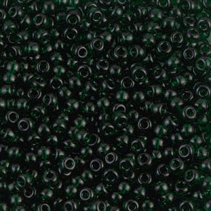 8-156 Tr Dk Emerald Miyuki Seed Bead