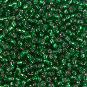 8-16 S/L Green Miyuki Seed Bead