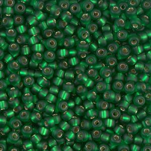 8-16F Matte S/L Green Miyuki Seed Bead