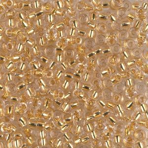 8-195: 24kt Gold Lined Crystal Miyuki Seed Bead