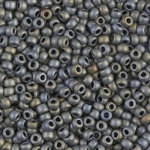 8-2002: Matte Met Silver Grey Miyuki Seed Bead