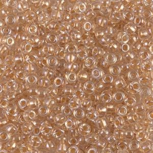 8-234: Spkl Met Gold Lined Crystal Miyuki Seed Bead