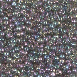 8-2440 Tr Gray Rainbow Luster (like DB 107) Miyuki Seed Bead